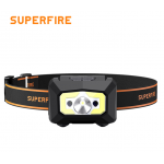 Superfire X30 sensor οικονομικός ισχυρός επαναφορτιζόμενος φακός κεφαλιού